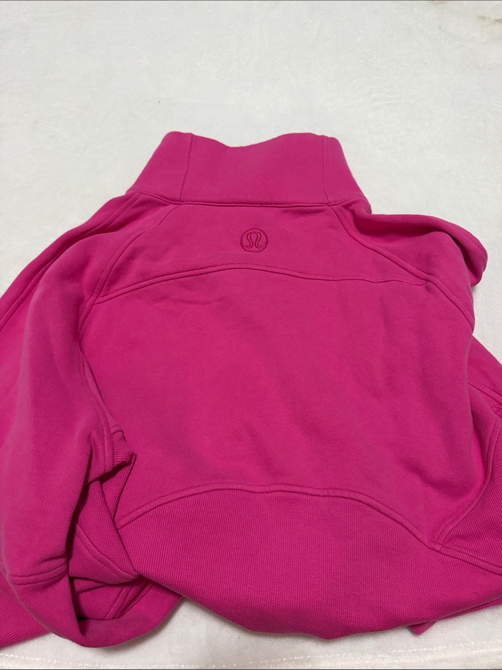 lululemon athletica Sonic Pink Quarter-Zip Pullover Sweatshirt - WORN ONCE - Picture 2 of 2
